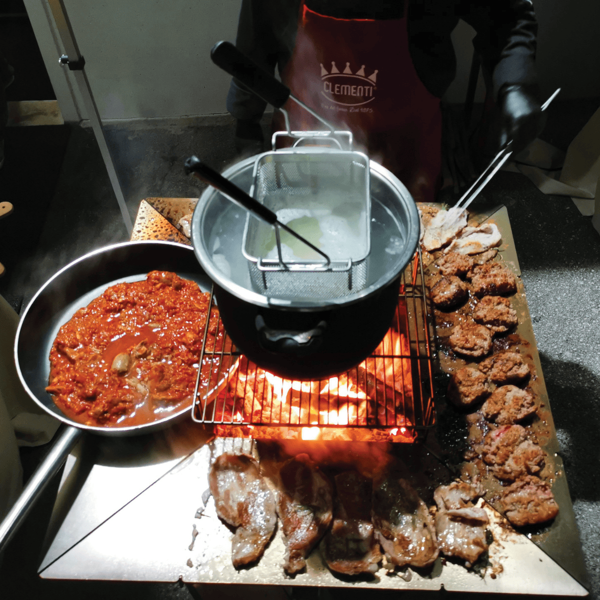 CLEMENTI Clementi Colorado | Flat Top Grill & Firepit