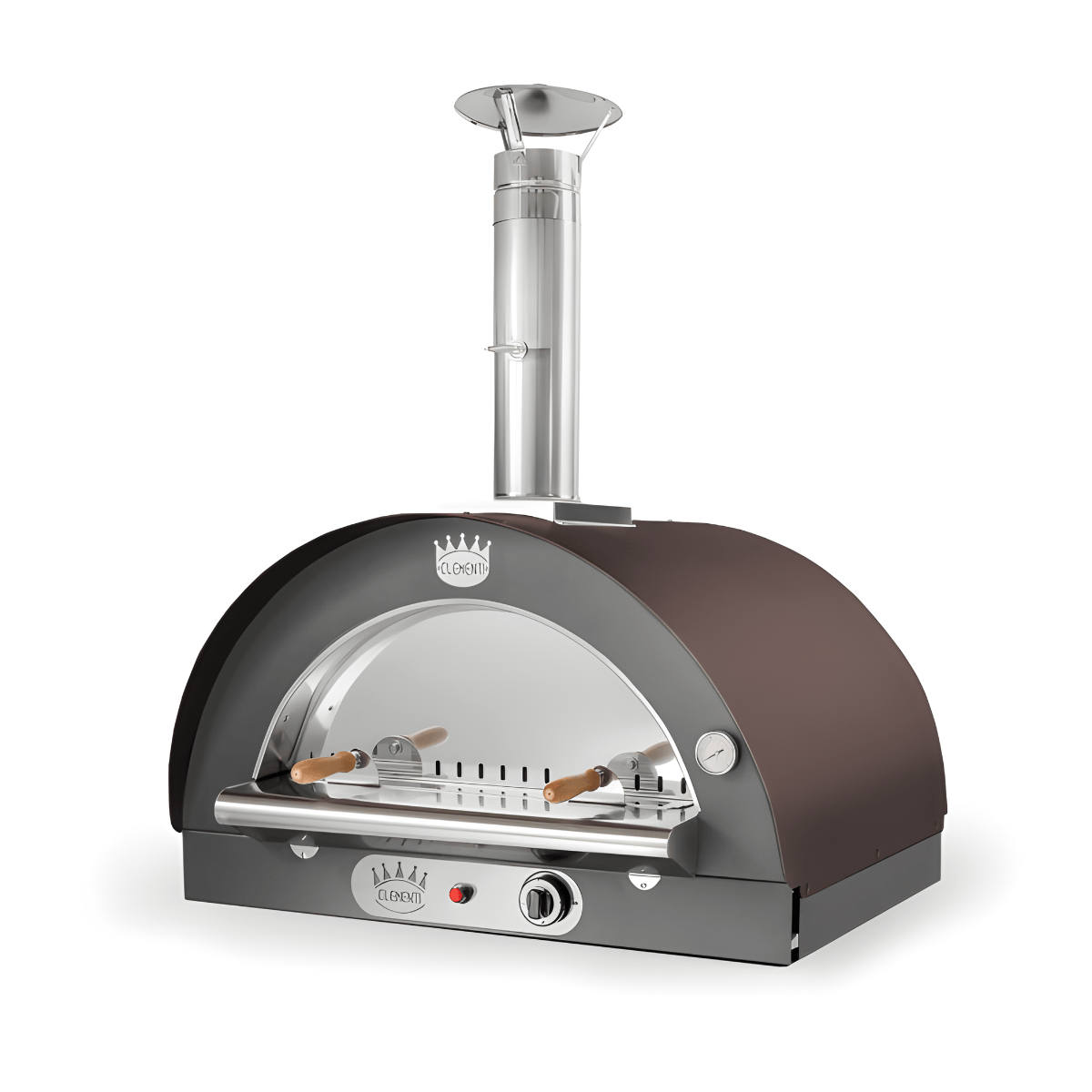 CLEMENTI Copper Clementi Pulcinella Gas & Wood Fired Pizza Oven 80 x 60