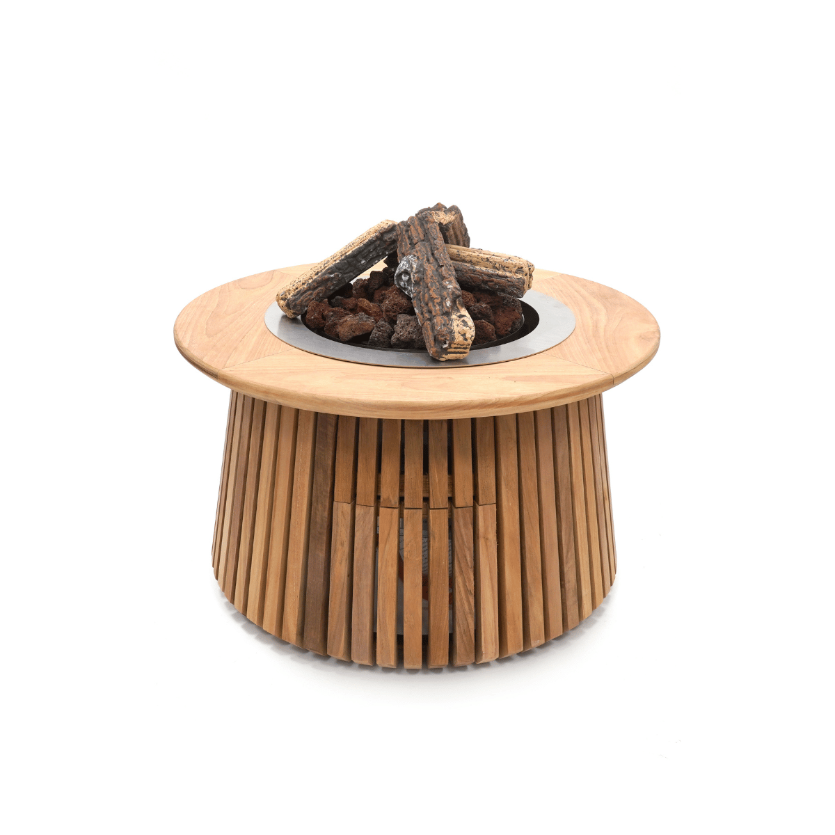 Happy Cocooning Lagune 60 Gas Fire Pit | Teak