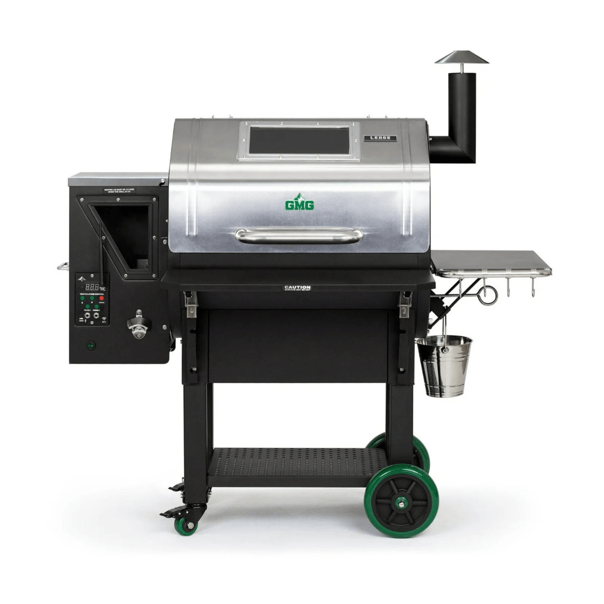 GREEN MOUNTAIN GRILLS GMG Ledge Stainless Steel BBQ Smoker