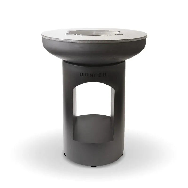 BONFEU Black steel BonFeu BonBiza Open Plancha Fire Pit