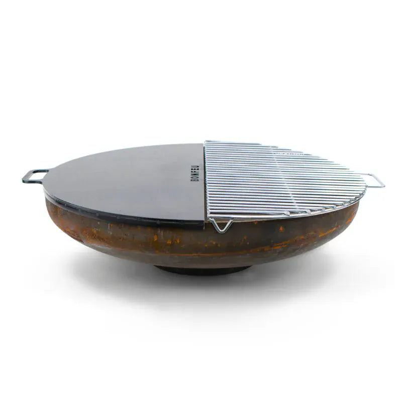BONFEU BonFeu Fire Pit Grill Half Circle