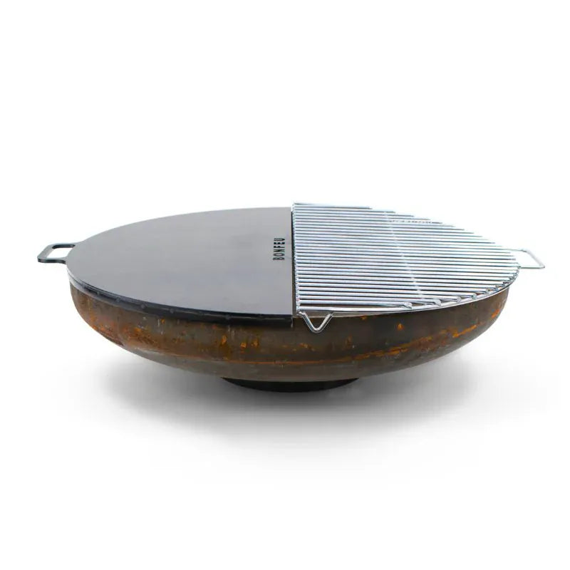 BONFEU BonFeu Fire Pit Plancha Half Circle