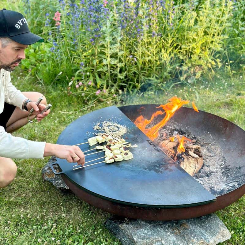 BONFEU BonFeu Fire Pit Plancha Half Circle