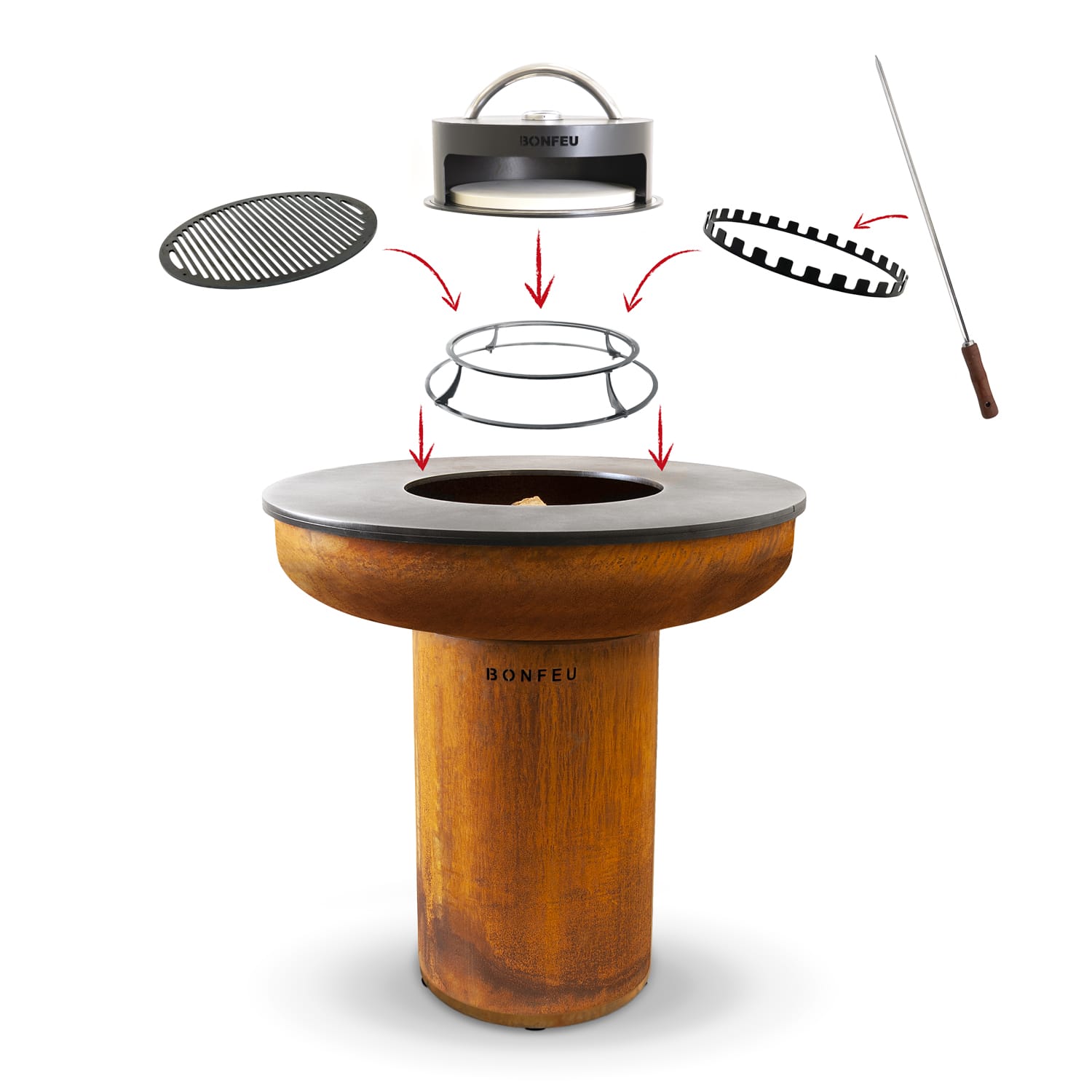 BONFEU BonFeu BonBiza XL Plancha Fire Pit