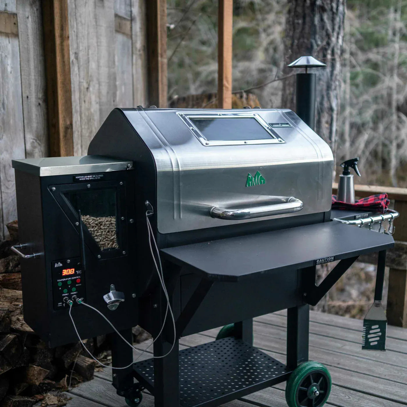GREEN MOUNTAIN GRILLS GMG Ledge Stainless Steel BBQ Smoker