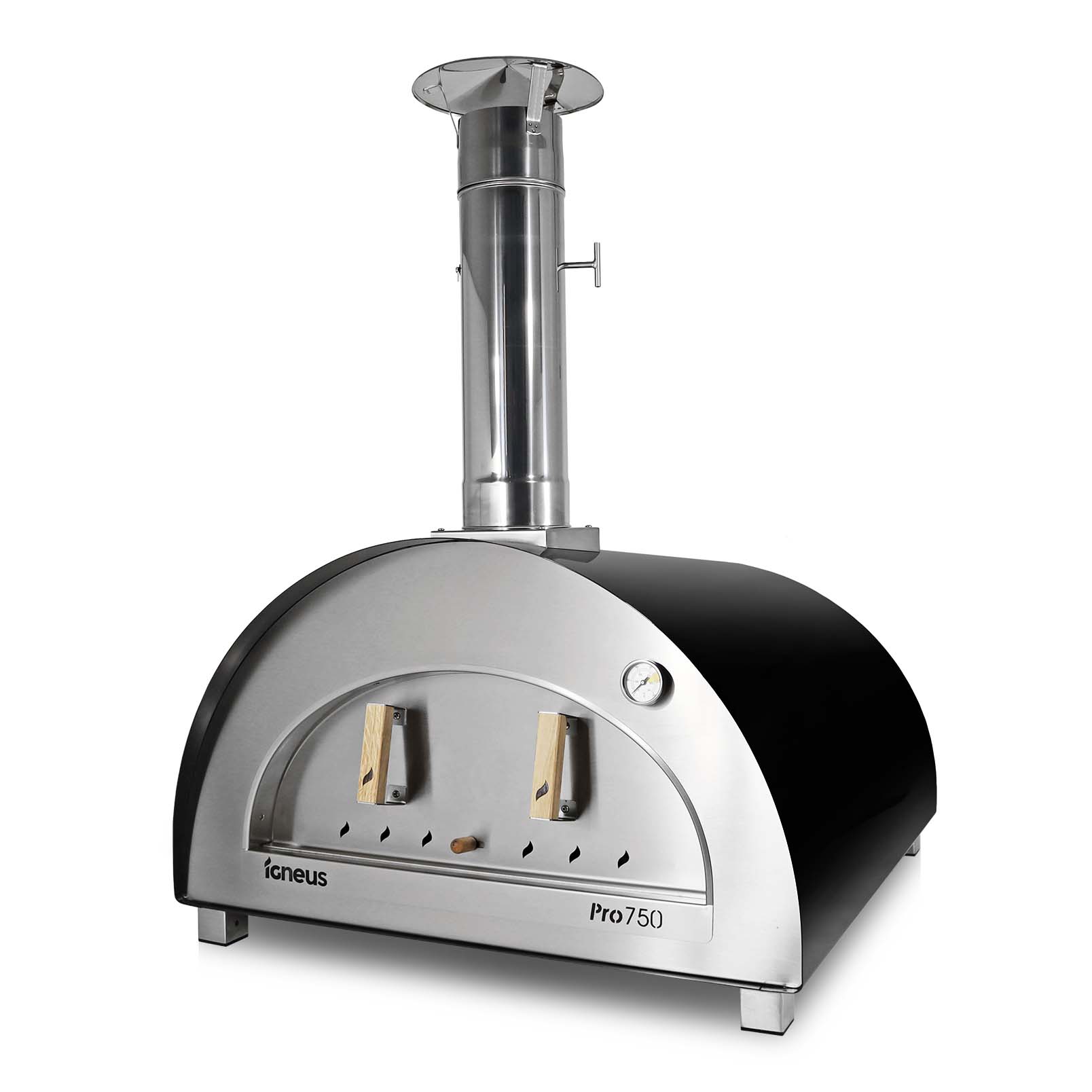 IGNEUS Black Igneus Pro 750 Wood Fired Pizza Oven