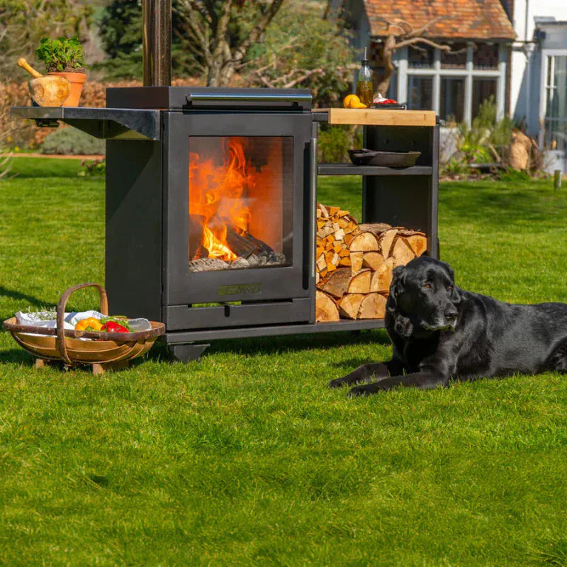 BBQUBE BBQube Grill & Heater with Log Store