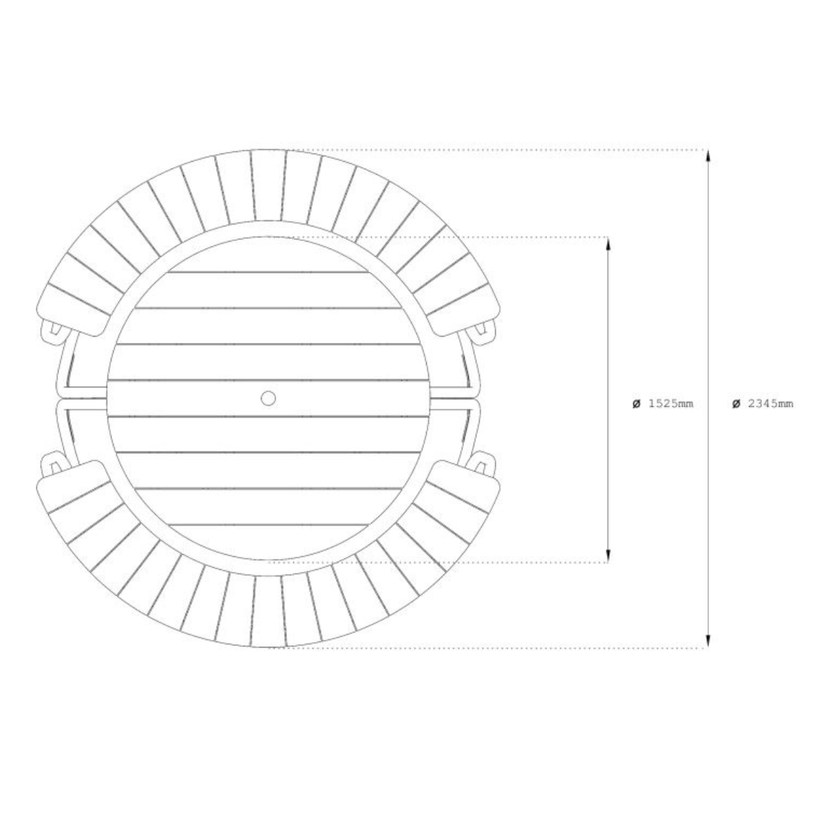 Wünder The Circle Table and Bench Set