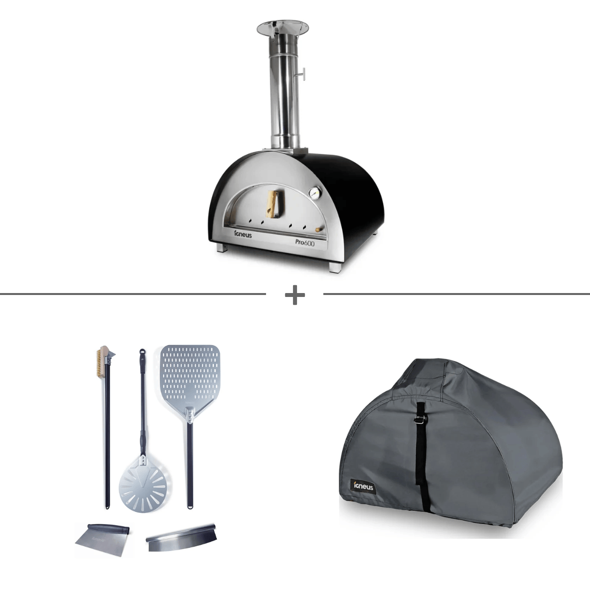 IGNEUS Igneus Pro 600 | wood fired pizza oven Bundle