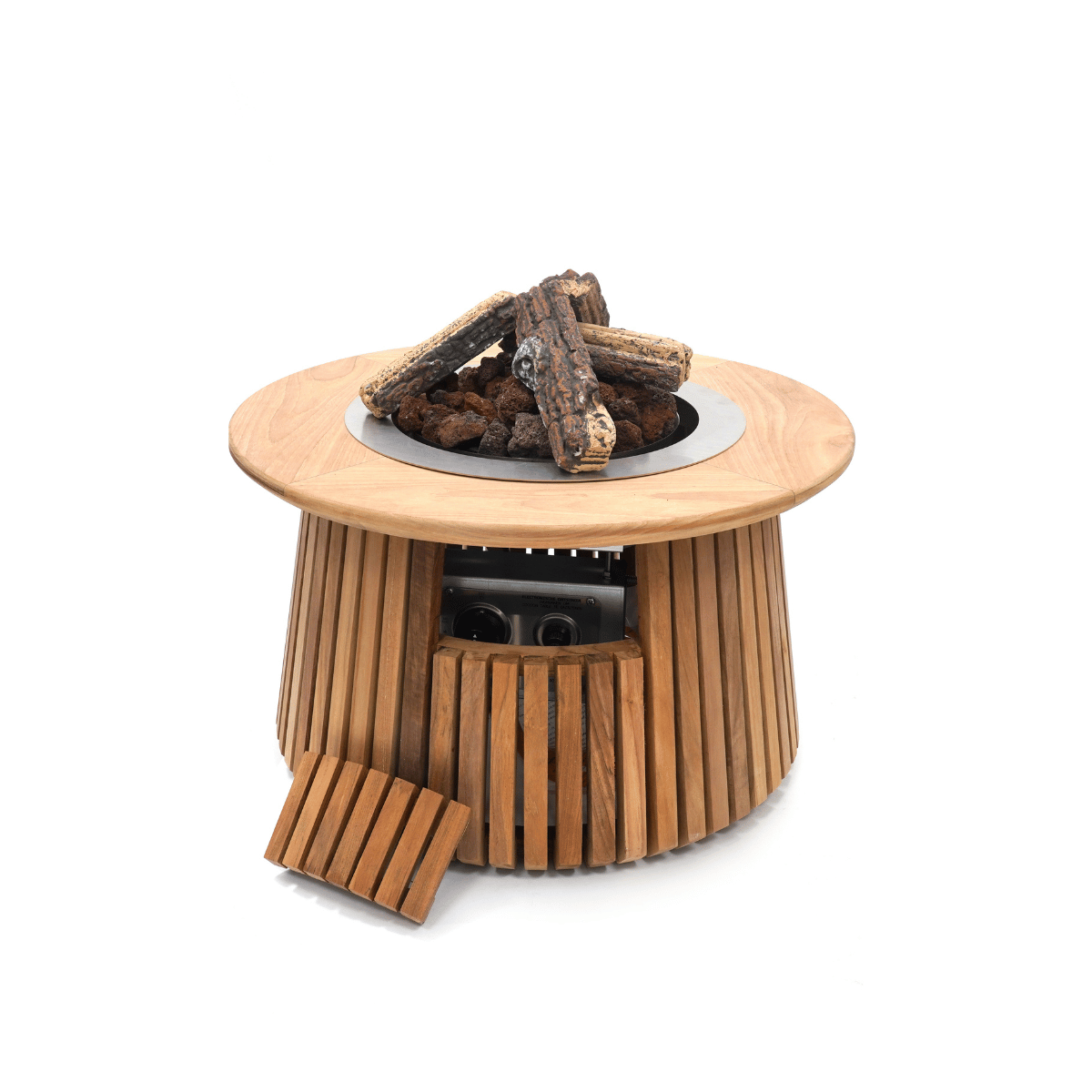 Happy Cocooning Lagune 60 Gas Fire Pit | Teak