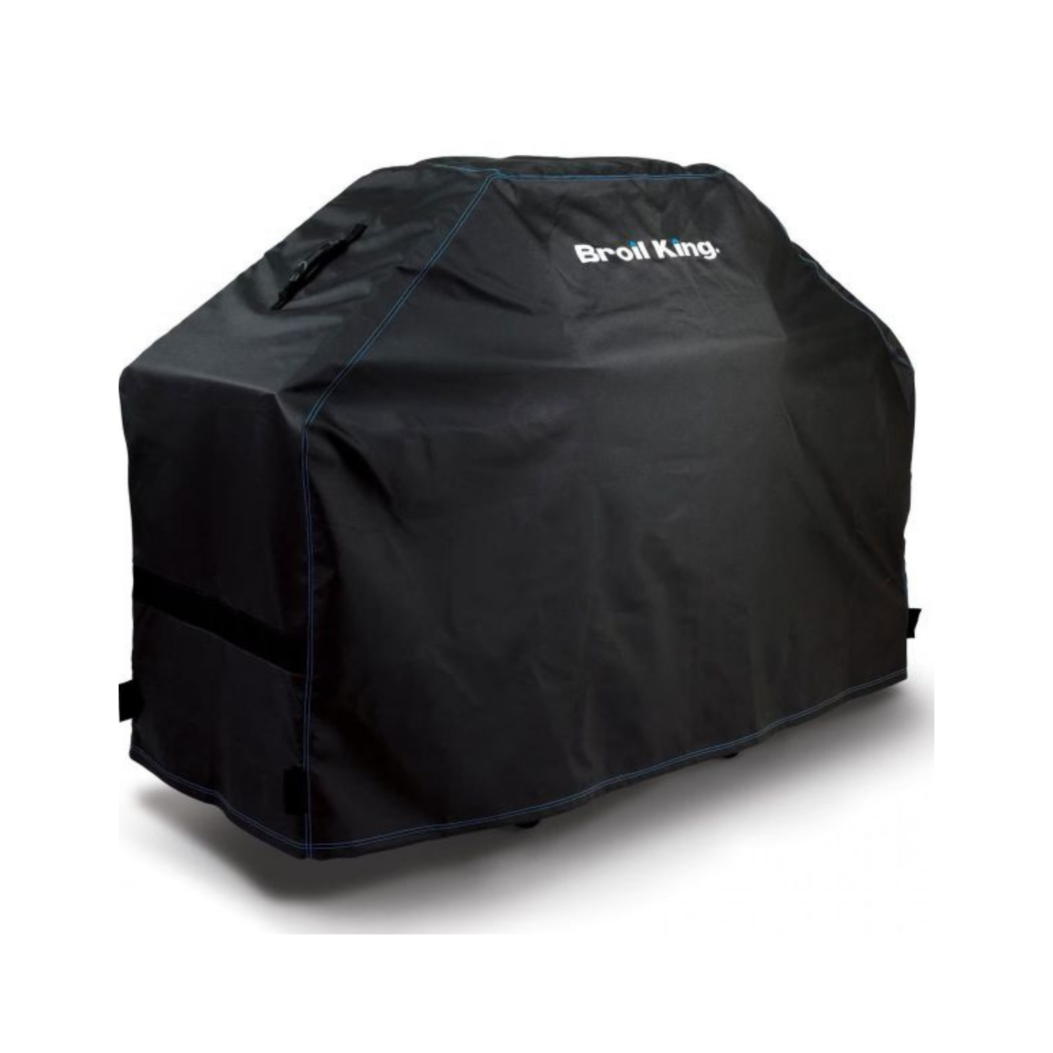 Black grill cover with 'Broil King' branding 