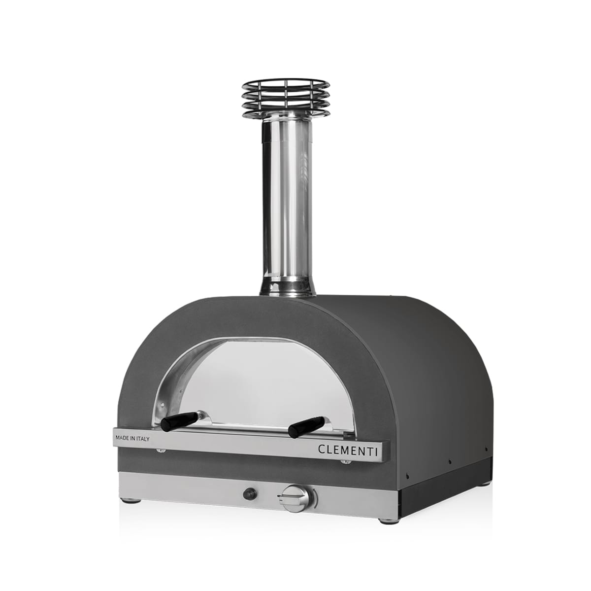 CLEMENTI Anthracite / 60x60 (2x Pizzas) Clementi Gold Gas & Wood Fired Pizza Oven