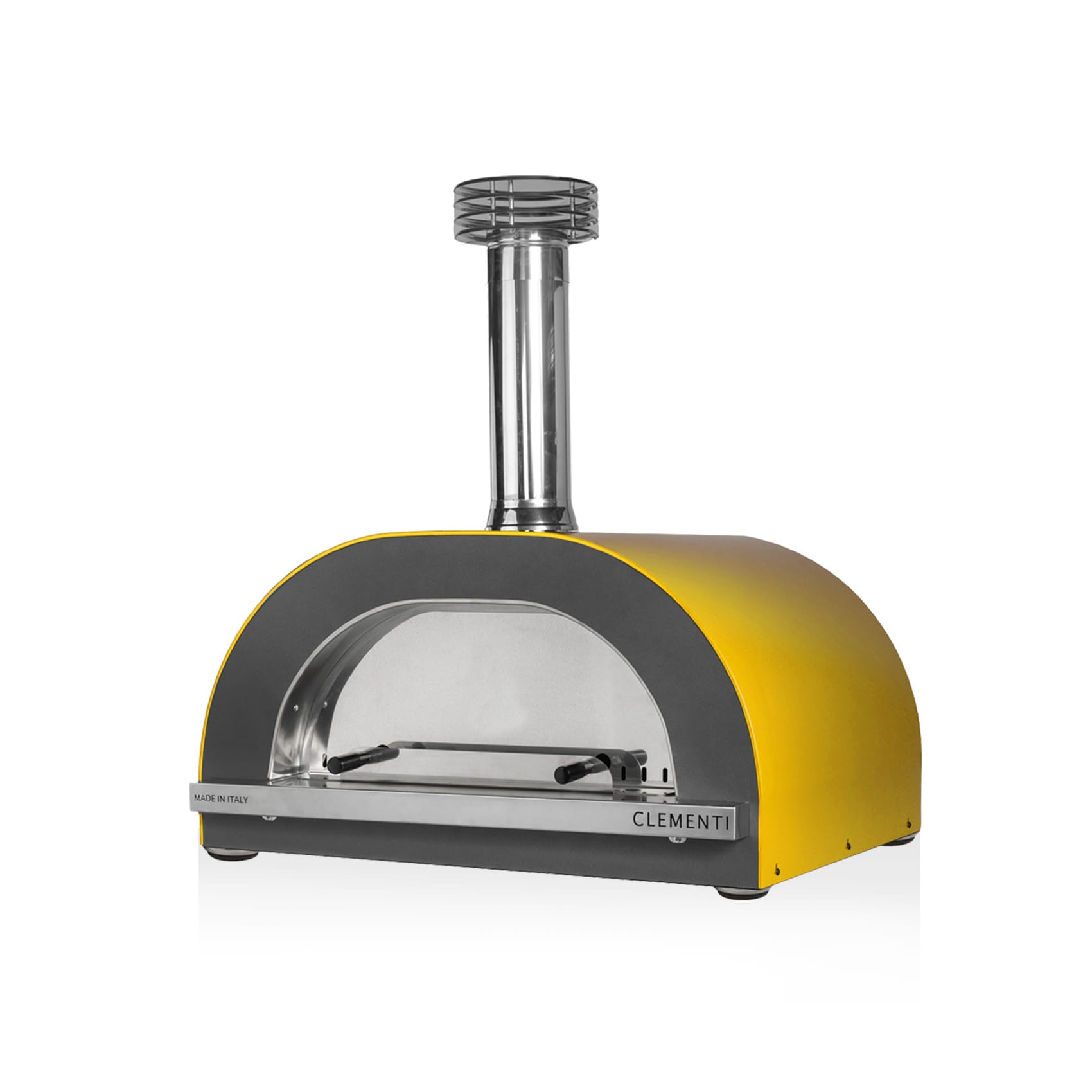 CLEMENTI Mustard / 60x60 (2x Pizzas) Clementi Gold Gas & Wood Fired Pizza Oven