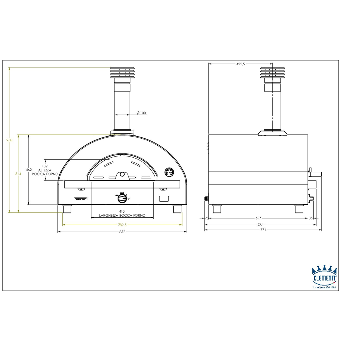 Clementi Remida Plus  | Gas Powered Pizza Oven