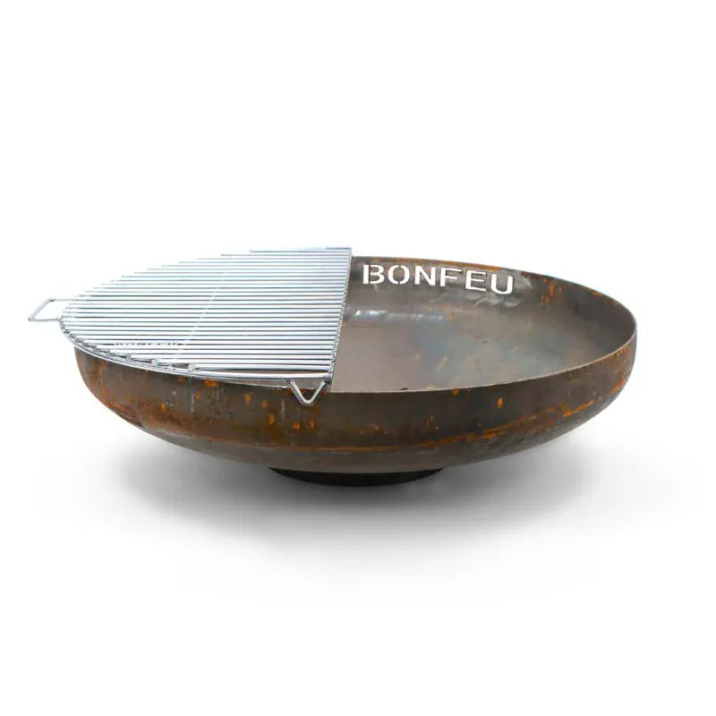 BONFEU BonFeu Fire Pit Grill Half Circle