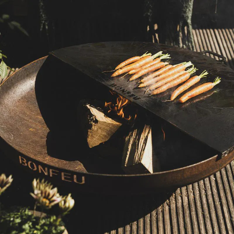 BONFEU BonFeu Fire Pit Plancha Half Circle