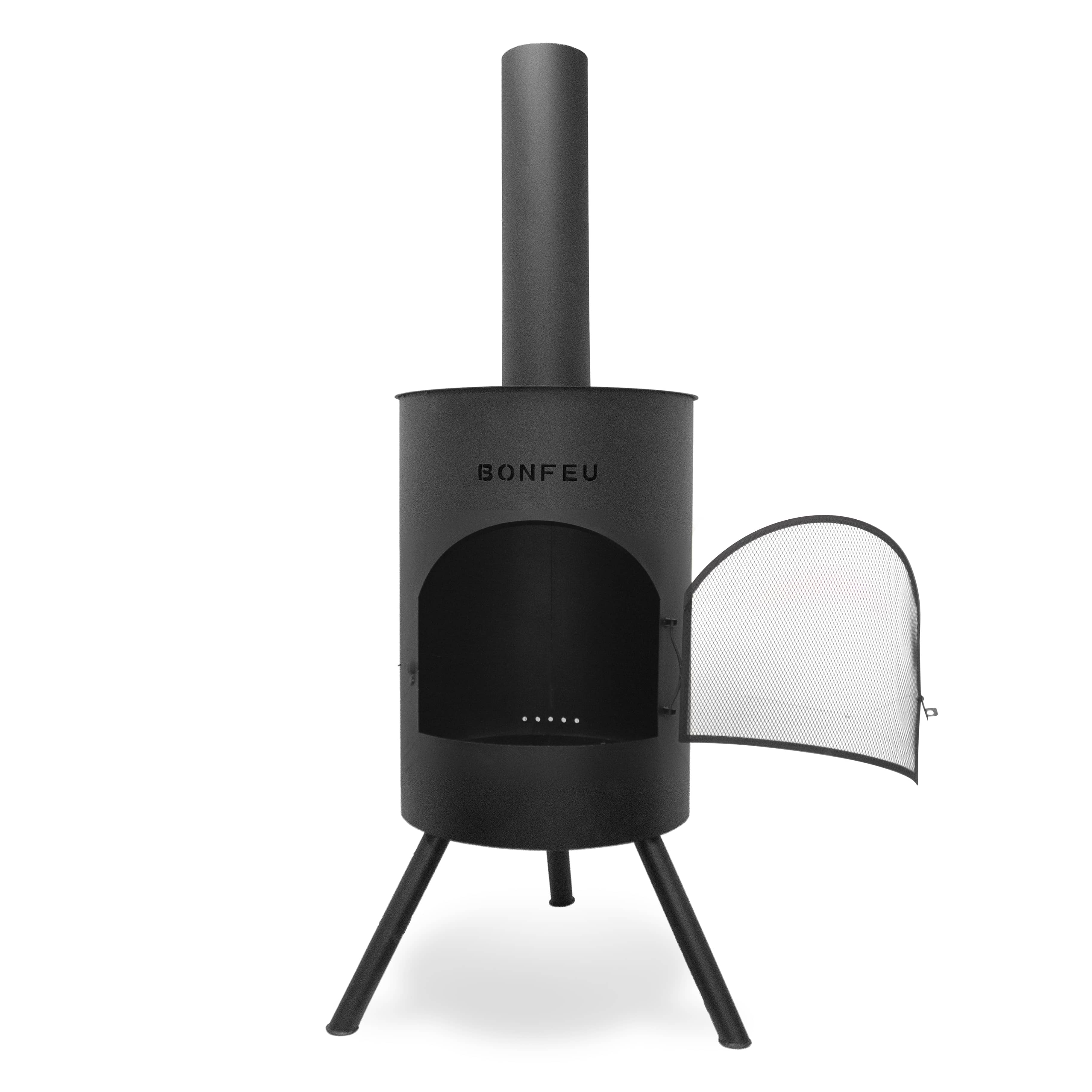 BONFEU Black steel / 40 BonFeu BonTon Outdoor Fireplace