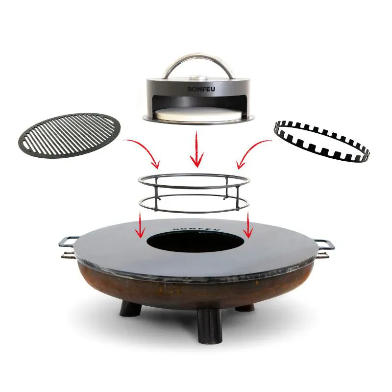 BONFEU BonFeu BonBowl Plus Corten Steel Fire Pit