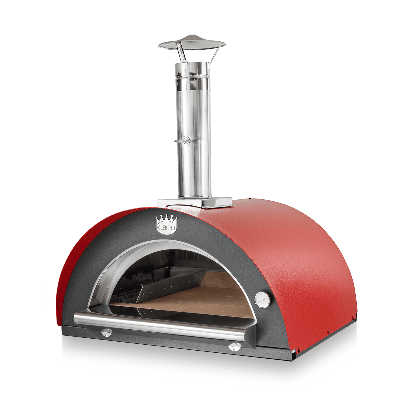 CLEMENTI Red Clementi Pulcinella Wood Fired Pizza Oven 80 x 60