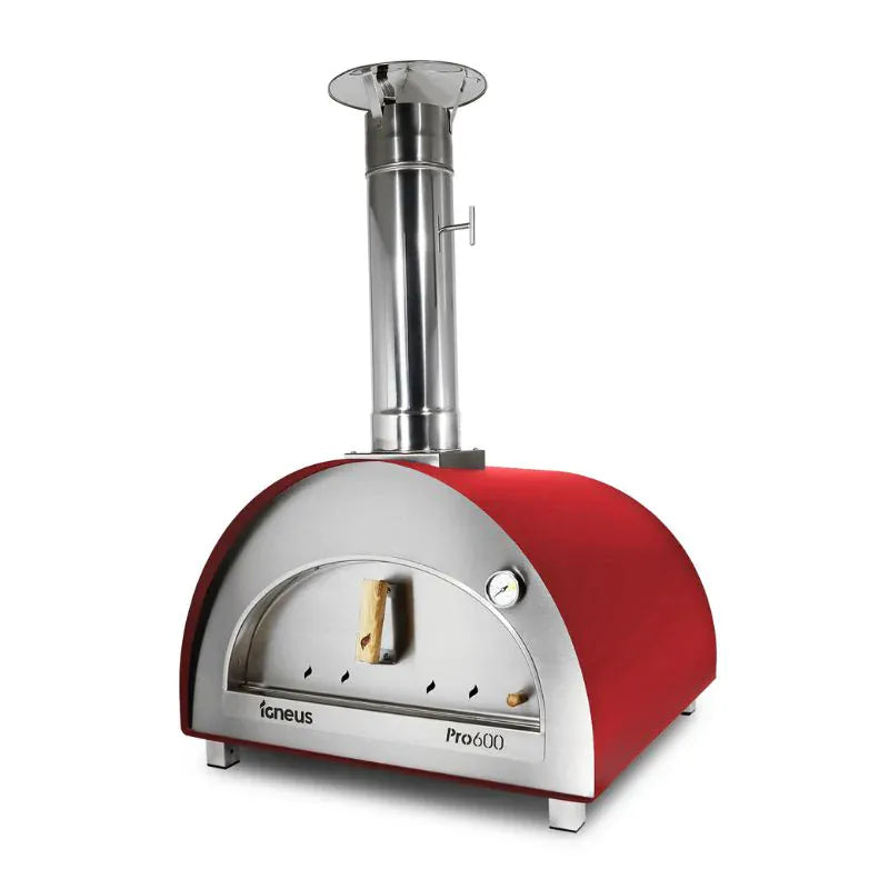 IGNEUS Red Igneus Pro 600 | wood fired pizza oven Bundle