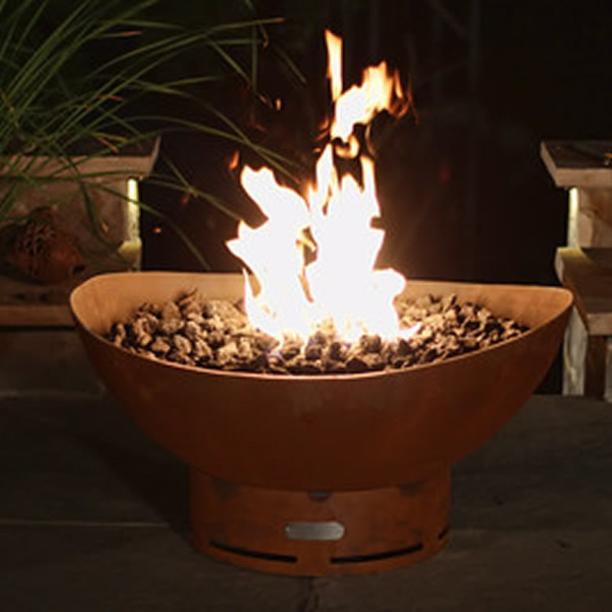 Fire Pit Art Scallop Gas Fire Pit